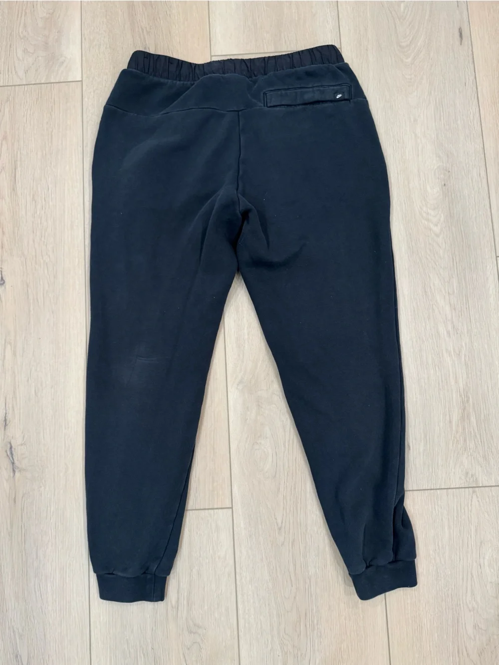 Nike Black Joggers with Large White Swoosh